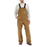Carhartt¨ 32" X 32" Brown 13 Ounce Cotton Duck Flame Resistant Bib Overall With Zipper And Snap Closure, Elastic Suspenders And Chest Pocket