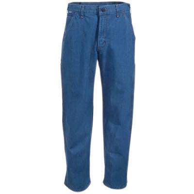 Carhartt Size 32" X 34" Denim Denim Straight Leg Flame-Resistant Jeans With Front Zipper Closure