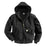 Carhartt¨ Large Tall Black Polyester Thermal Lined 12 Ounce Heavy Weight Cotton Duck Active Jacket With Front Zipper Closure Triple-Stitched Seams (2) Large Hand-Warmer Pockets, (2) Inside Pockets And Attached Hood