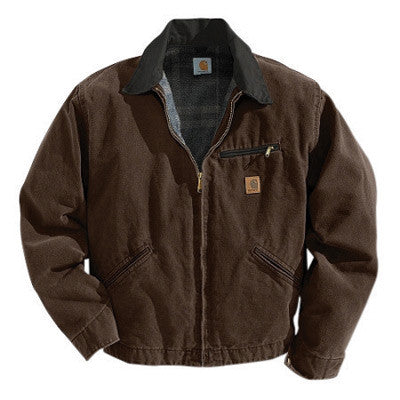 Carhartt men's duck detroit blanket lined jacket hot sale
