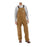 Carhartt¨ Size 40" X 34" Carhartt Brown 12 Ounce Mid Weight Cotton Duck Zip to Waist Bib Overalls With Buckles Closure And Two Chest Pockets With Zipper Closure