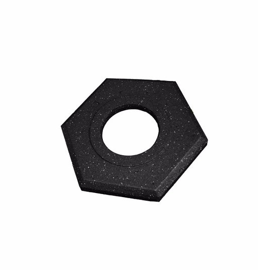Cortina Safety Products 15" X 14" X 3" Black Recycled Rubber Trim Line Channelizer Cone Base