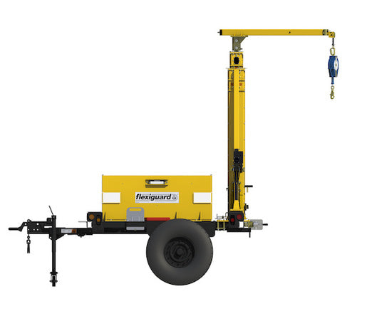 DBI-SALA¬Æ FlexiGuard‚Ñ¢ Trailer Mount System With 10 Ft.  21.5 Ft. (3.0M  6.6M) Adjustable Anchor Height And 4.5 Ft. (1.4M) Anchor Offset (For Rugged Terrain)