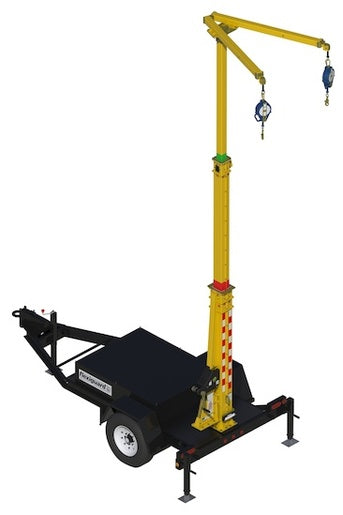 DBI-SALA¬Æ  FlexiGuard‚Ñ¢ Trailer Mount System With 10 Ft.  21.5 Ft. (3.0M  6.6M) Adjustable Anchor Height And 4.5 Ft. (1.4M) Anchor Offset