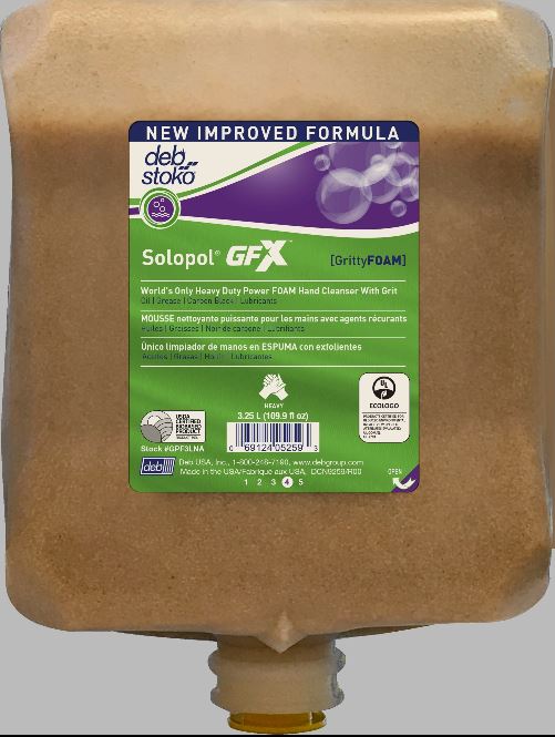 Deb Group 3.25 Liter Refill White Solopol GrittyFOAM‚Ñ¢ Foam Soap (2 Per Case)