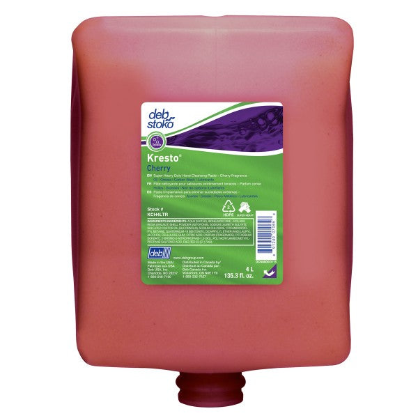 Deb Group 4 Liter Refill Red Kresto¬Æ Cherry Scented Hand Cleanser (4 Per Case)