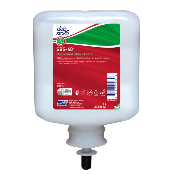 Deb Group 1 Liter Refill SBS¬Æ 40 Scented Medicated Skin Cream (6 Per Case)