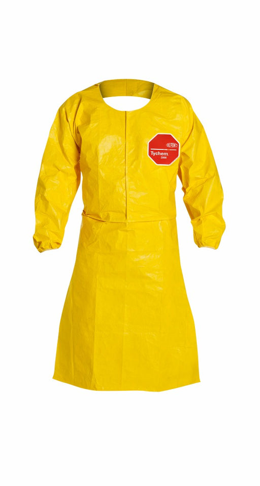 DuPont‚Ñ¢ One Size Fits All Yellow 18" SafeSPEC‚Ñ¢ 2.0 10 mil Tychem¬Æ QC Chemical Protection Sleeves With Bound Seams And Elastic at Both Ends