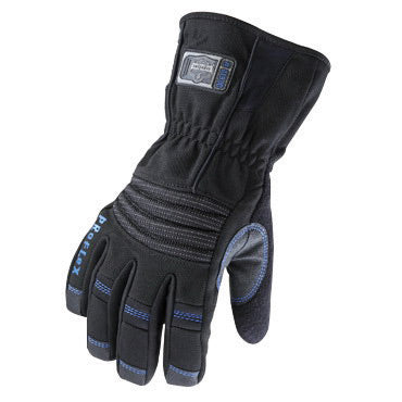 Ergodyne X-Large Black ProFlex¬Æ 819WP Nylon Hipora¬Æ And Thinsulate‚Ñ¢ Lined Thermal Waterproof Cold Weather Gloves With Terry Thumb, Gauntlet Cuff, PVC Reinforced Palm, Fingers And Saddle, Pull Tab, 500D Nylon Back, EVA Knuckle Pad And Terry Thumb Brow Wipe
