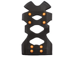 Ergodyne Medium TREX‚Ñ¢ 6300 Black Stretchable Rubber One Piece Ice Traction Device With Carbon Steel Studs For Boots And Shoes Size 5 To 8