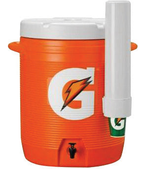 Gatorade¬Æ 10 Gallon Orange And White Dispenser Cooler With Fast Flow Faucet And Handles