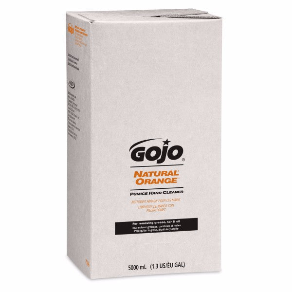GOJO¬Æ 5000 ml Refill Gray PRO‚Ñ¢ TDX‚Ñ¢ Natural* Orange‚Ñ¢ Citrus Scented Pumice Hand Cleaner With Pumice Scrubbing Particles