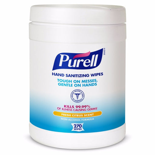 GOJO¬Æ Eco-Fit Canister Purell¬Æ Citrus Scented Sanitizing Wipes (270 Count Per Pack)