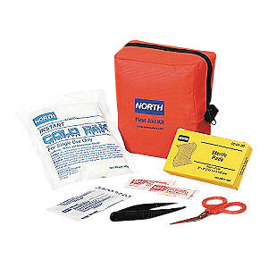 North¬Æ By Honeywell Redi-Care‚Ñ¢ 5" X 5 1/2" X 2 1/2" Red Nylon Portable Mount Small 5 Person Responder First Aid Kit
