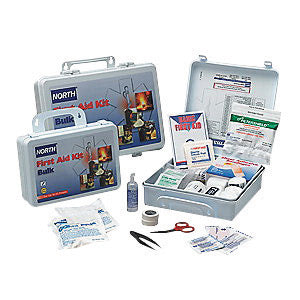 North¬Æ By Honeywell 5" X 8" X 2 3/4" White Plastic Portable And Wall Mount 10 Person Bulk First Aid Kit