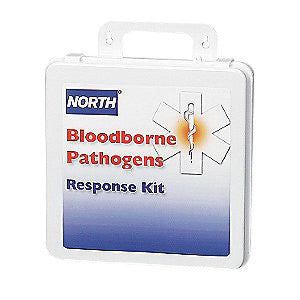 North¬Æ By Honeywell 7" X 10 1/4" X 3" White Plastic 16 Unit Bloodborne Pathogen Response Kit