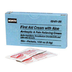 North¬Æ By Honeywell 0.9 Gram Unit Dose Foil Pack First Aid Burn Cream With Aloe (10 Per Case)