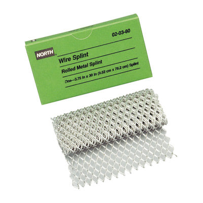 North¬Æ By Honeywell 36" X 3 3/4" Gray Metal Wire Splint (For Use With Loggers First Aid Kit)