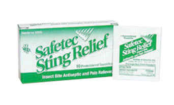 North¬Æ By Honeywell Foil Pack Safetec¬Æ Sting Relief Mini-Wipes (10 Per Box)