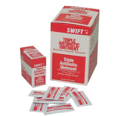 Swift First Aid 1 Gram Foil Pack Triple Biotic Ointment (20 Per Box)