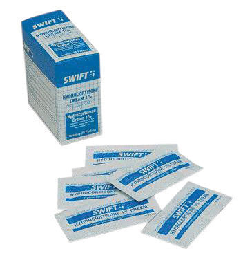 Swift First Aid 1 Gram Foil Pack 1% Hydrocortisone Antiitch Cream (144 Per Box)