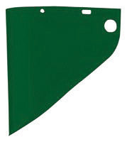 Fibre-Metal¬Æ by Honeywell High Performance¬Æ Model 4199 9 3/4" X 19" X .06" Dark Green Injection Molded Propionate Extended View Faceshield For Use With Models F400 And F500 Mounting Crown