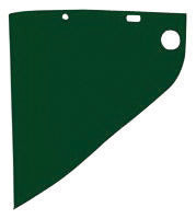 Fibre-Metal¬Æ by Honeywell High Performance¬Æ Model 4199 9 3/4" X 19" X .06" Green Shade 5 Injection Molded Propionate Extended View Faceshield For Use With Models F400 And F500 Mounting Crown