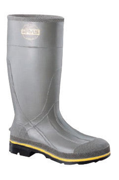Servus¬Æ By Honeywell Size 10 PRO¬Æ Gray 15" PVC Knee Boots With TDT¬Æ Dual Compound Yellow And Beige Outsole, Steel Toe And Removable Insole