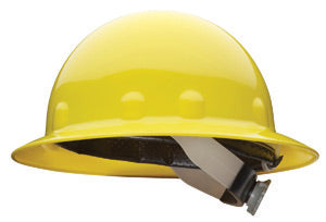 Fibre-Metal¬Æ by Honeywell Yellow E1 Thermoplastic Full Brim Hard Hat With SwingStrap‚Ñ¢ 8 Point Suspension