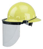 Fibre-Metal¬Æ by Honeywell High Performance¬Æ Model FM71 Dielectric Plastic Full Brim Faceshield System With Fibre-Metal¬Æ by Honeywell High Performance Wide-Vision Windows For Use With Model FM71 Noryl¬Æ Dielectric Full Brim Hat Mounting Bracket