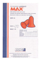 Howard Leight by Honeywell Single Use Max¬Æ Bell Shape Polyurethane Foam Uncorded Earplugs (500 Pair Per Leight Source 500 Dispenser Refill)