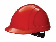North¬Æ By Honeywell Hi-Viz Red North Zone‚Ñ¢ HDPE Cap Style Hard Hat With Quick-Fit 4 Point Pinlock Suspension, Accessory Slots And Removable Brow Pad