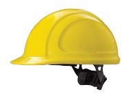 North¬Æ By Honeywell Yellow North Zone‚Ñ¢ HDPE Cap Style Hard Hat With 4 Point Ratchet Suspension, Accessory Slots And Removable Brow Pad