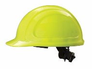 North¬Æ By Honeywell Hi-Viz Yellow North Zone‚Ñ¢ HDPE Cap Style Hard Hat With 4 Point Ratchet Suspension, Accessory Slots And Removable Brow Pad