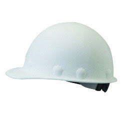 Fibre-Metal¬Æ by Honeywell White Roughneck¬Æ Fiberglass Cap Style Hard Hat With SuperEight¬Æ 8 Point Ratchet Suspension