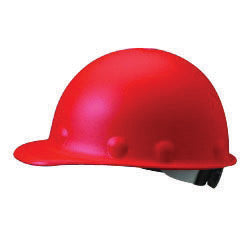Fibre-Metal¬Æ by Honeywell Red Roughneck¬Æ Fiberglass Cap Style Hard Hat With SuperEight¬Æ 8 Point Ratchet Suspension