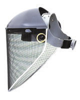 Fibre-Metal¬Æ by Honeywell High Performance¬Æ Model S199 9 3/4" X 19" X .06" Clear Stainless Steel Mesh Extended View Faceshield For Use With Models F400 And F500 Mounting Crown