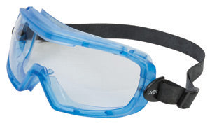 Uvex¬Æ by Honeywell Entity‚Ñ¢ Impact Goggles With Translucent Blue Frame, Clear Uvextra¬Æ Anti-Fog Lens And Adjustable Neoprene Headband