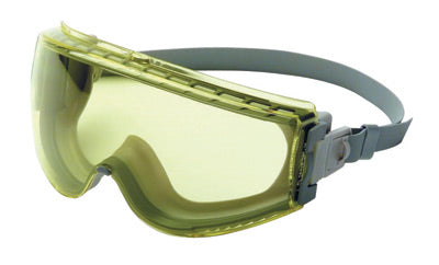 Uvex¬Æ by Honeywell Stealth¬Æ Impact Chemical Splash Goggles With Gray Frame, Amber Uvextreme¬Æ Anti-Fog Lens And Neoprene Headband