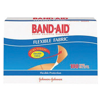 Johnson & Johnson 3/4" X 3" Band-Aid¬Æ Flexible Fabric Strip Adhesive Bandage (100 Per Box)