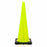 JBC‚Ñ¢ 36" Lime PVC Revolution Series 1-Piece Traffic Cone With Black Base