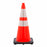 JBC‚Ñ¢ 28" Orange PVC Revolution Series 1-Piece Traffic Cone With Black Base And 4" And 6" 3M‚Ñ¢ Reflective Collar