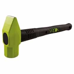 Wilton 3 lb 1 1/2" Green Drop Forged Steel B.A.S.H® Cross Peen Hammer With 16" Black Vulcanized Rubber And Steel Handle