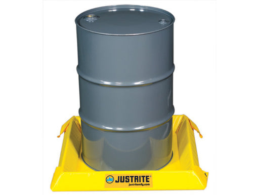 Justrite¬Æ 2' X 2' X 4" Yellow PVC Temporary Spill Containment Berm With 10 gal Spill Capacity
