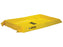 Justrite¬Æ 2' X 4' X 4" Yellow PVC Temporary Spill Containment Berm With 20 gal Spill Capacity