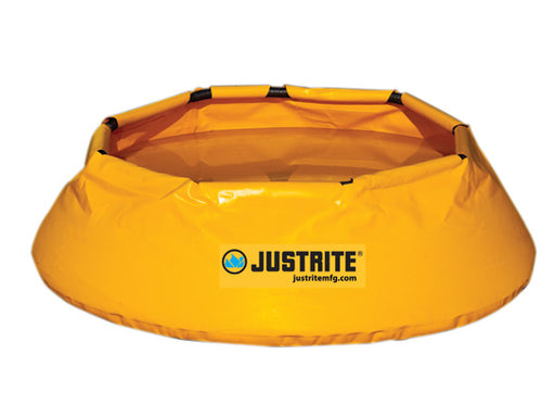 Justrite¬Æ 65" X 11" Yellow PVC And Vinyl Portable Emergency Spill Containment Pop-Up Pool With 150 gal Spill Capacity