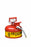 Justrite¬Æ 1 Gallon Red AccuFlow‚Ñ¢ Galvanized Steel Type II Vented Safety Can With Stainless Steel Flame Arrester And 5/8" Metal Hose (For Flammable Liquids)