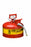 Justrite¬Æ 2 1/2 Gallon Red AccuFlow‚Ñ¢ Galvanized Steel Type II Vented Safety Can With Stainless Steel Flame Arrester And 5/8" Metal Hose (For Flammable Liquids)