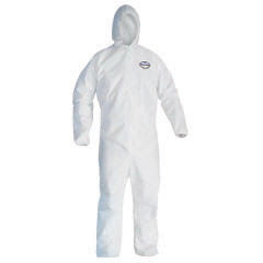 Kimberly-Clark Professional* Large White KleenGuard* A40 Microporous Film Laminate Disposable Liquid And Particle Bib Overalls/Coveralls