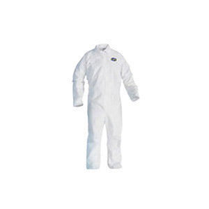 Kimberly-Clark Professional* 2X White KleenGuard* A20 SMMMS Disposable Breathable Particle Protection Bib Overalls/Coveralls